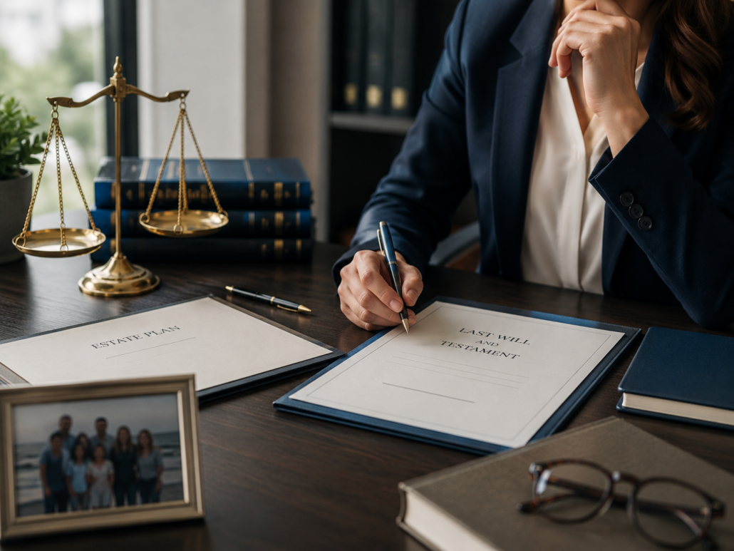 Florida estate planning attorney preparing a last will and testament